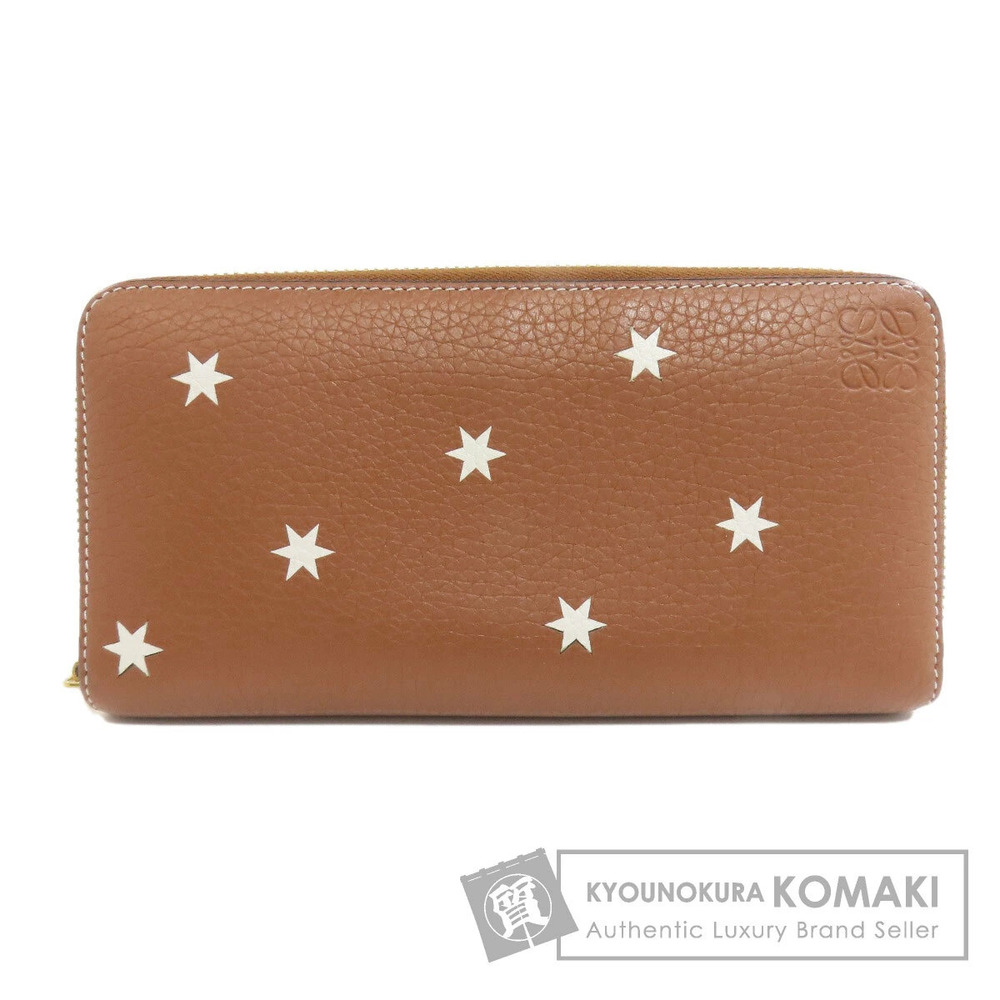 Loewe Star Motif Long Wallet Calfskin